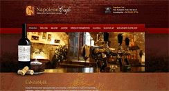 Desktop Screenshot of napoleoncafe.hu