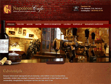 Tablet Screenshot of napoleoncafe.hu